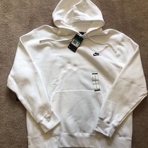 $NEW$ Nike Cotton Pullover Hoodie - White - XL